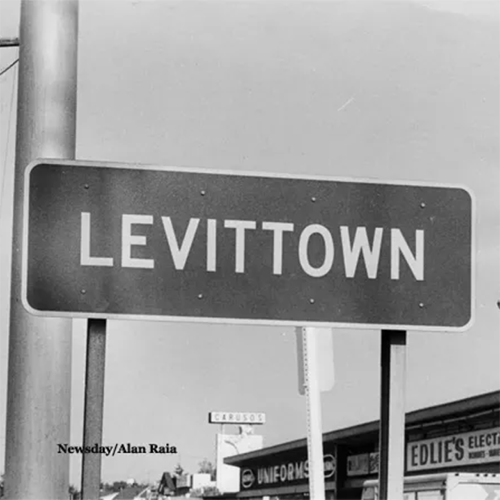 Levittown sign in 1974. Photo from www.abc-oriental-rug.com