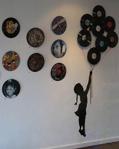vinyl record art