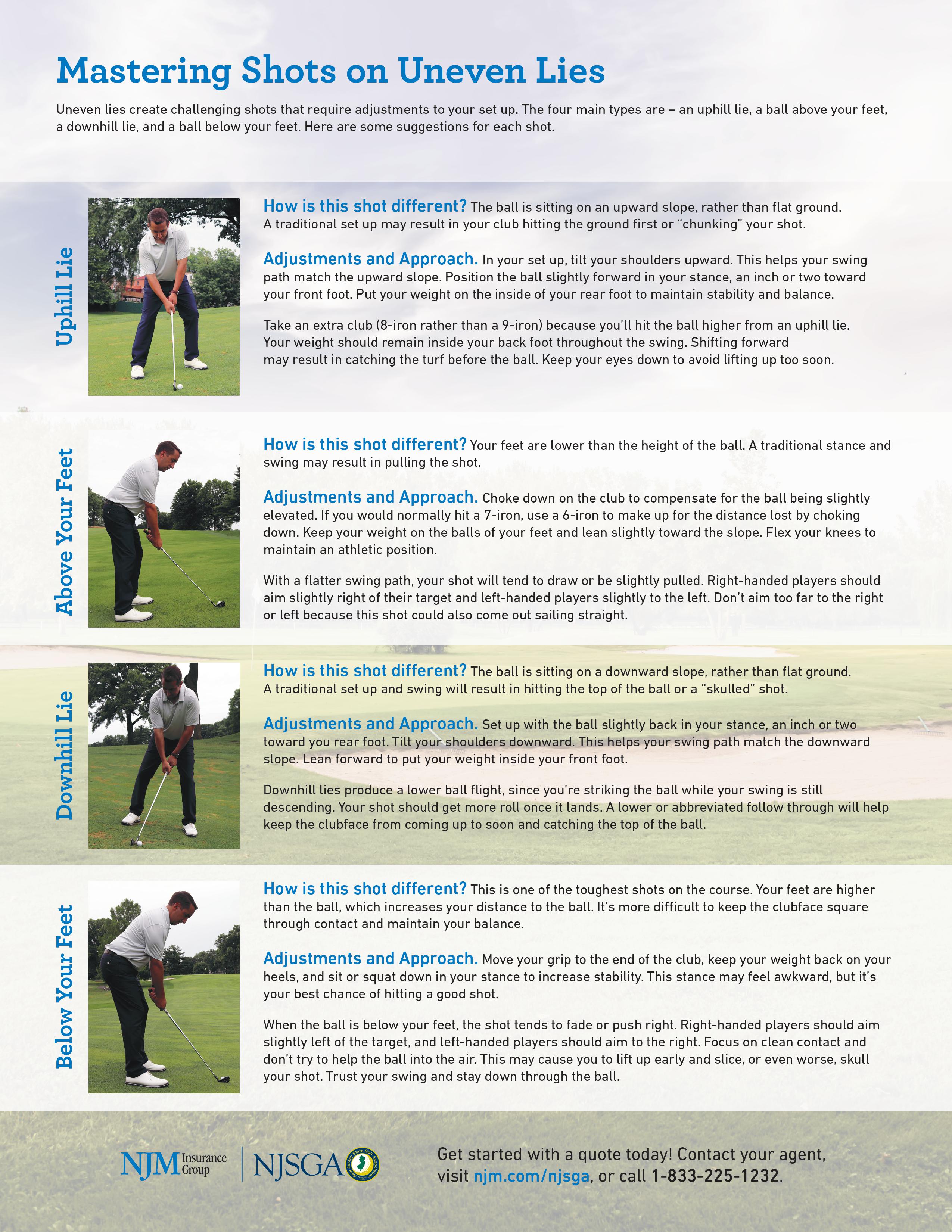 Mastering Shots on Uneven Lies